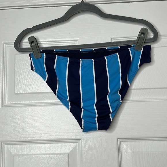 MEI L’ANGE Micah blue stripe bikini bottom L NWT - Picture 7 of 7